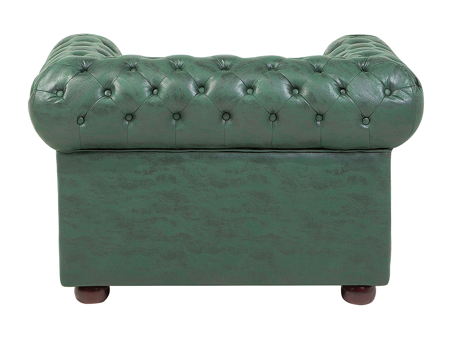 Fauteuil CHESTERFIELD Cuir PU Vert