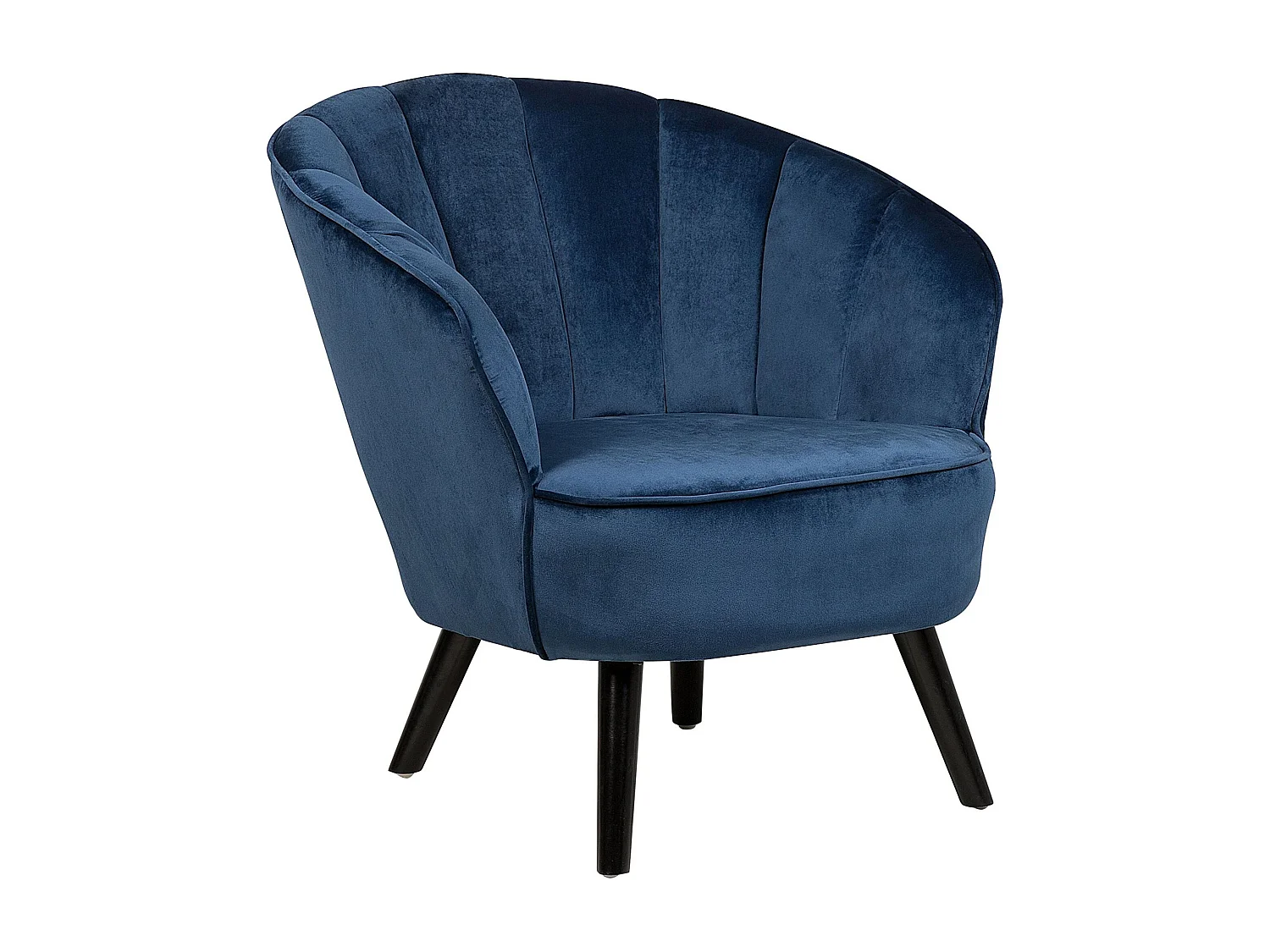 Fauteuil DALA Fluweel Donkerblauw