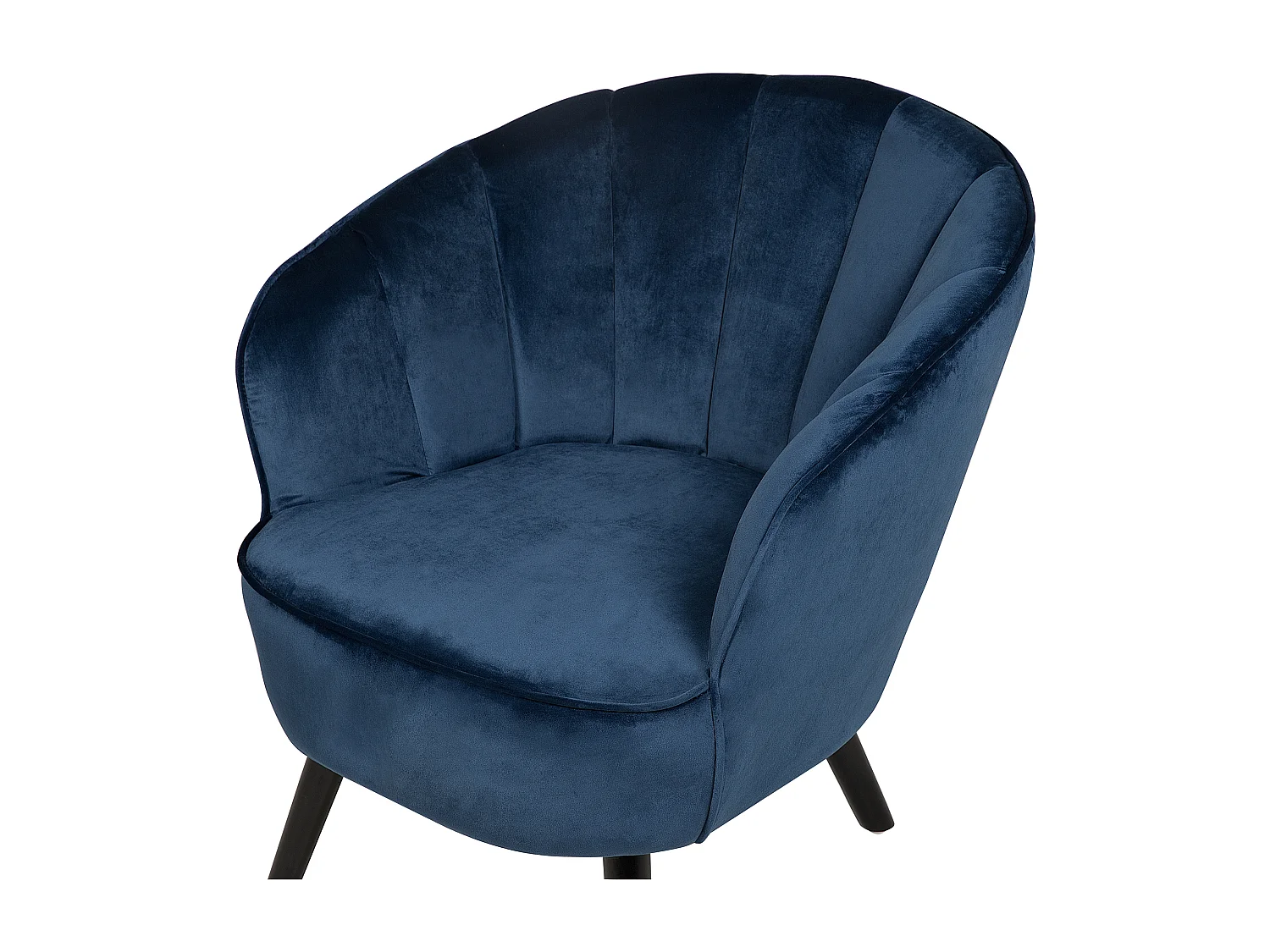 Fauteuil DALA Fluweel Donkerblauw