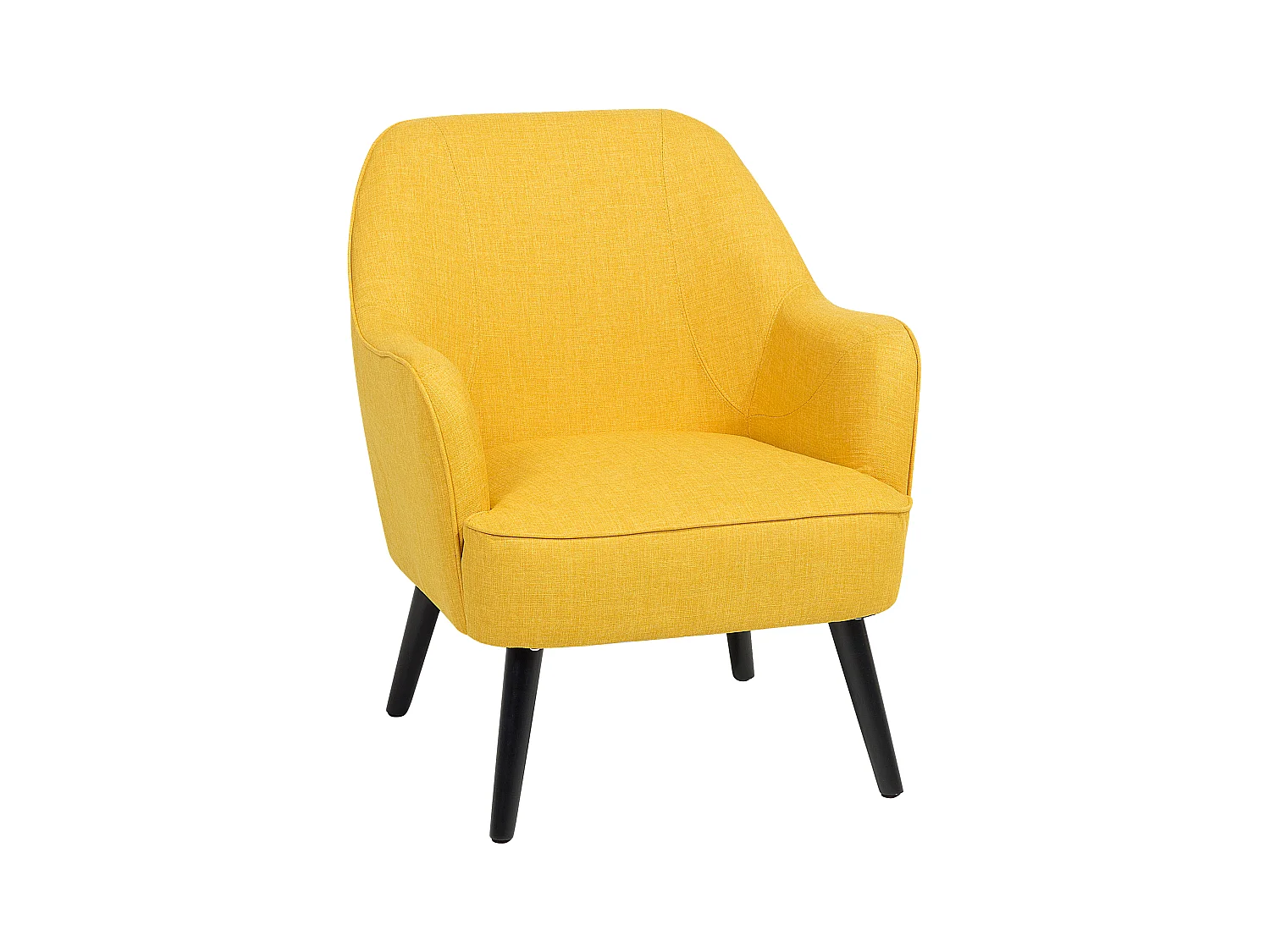 Fauteuil LOKEN Tissu Jaune
