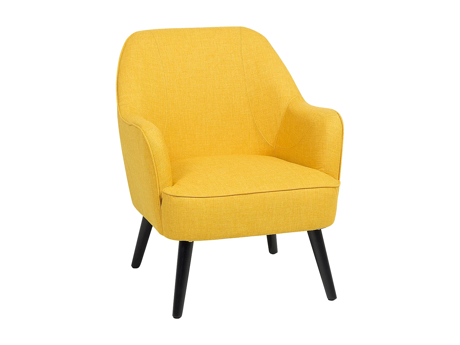 Fauteuil LOKEN Tissu Jaune