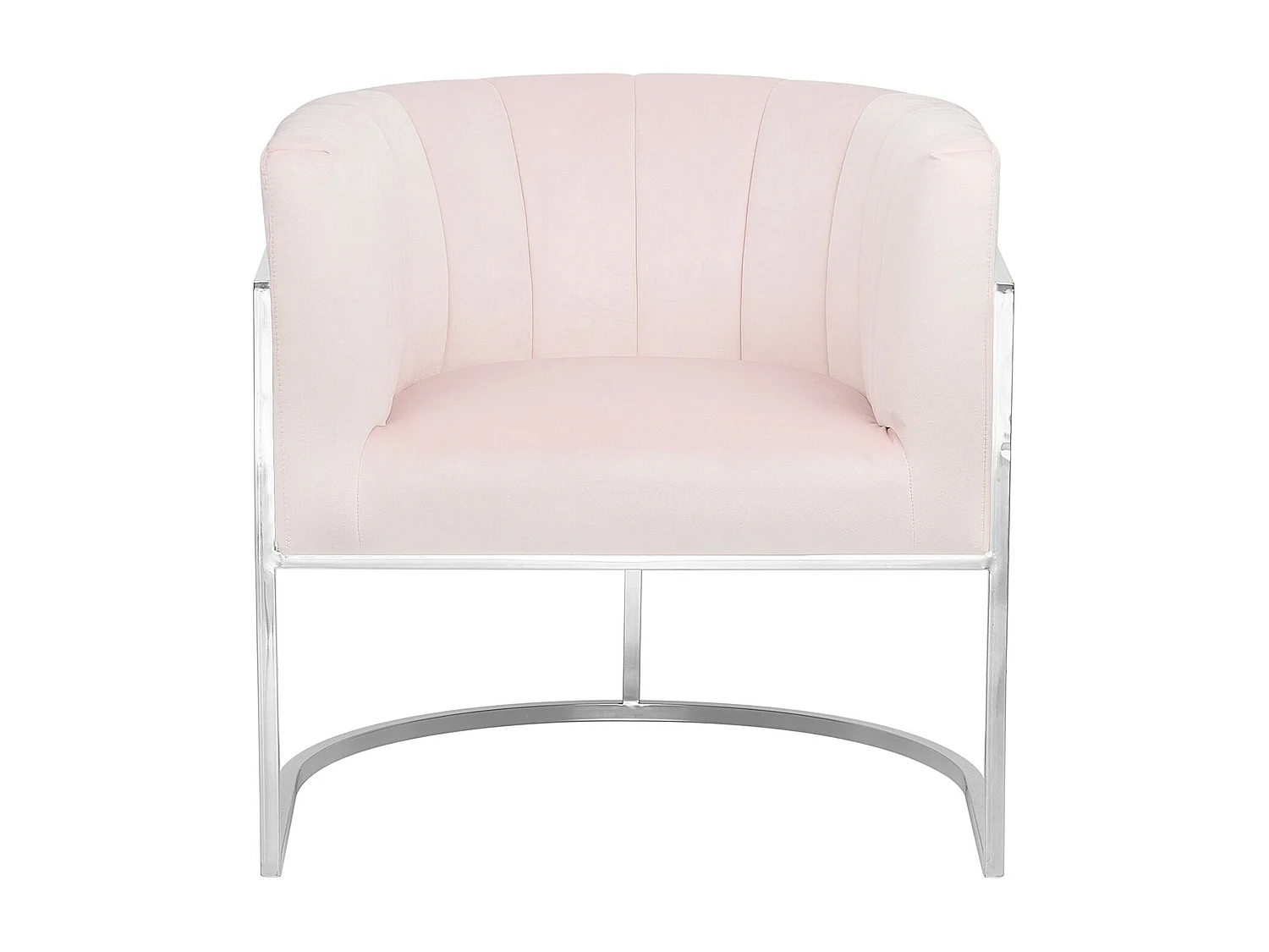 Poltrona LARVIK Veludo Rosa