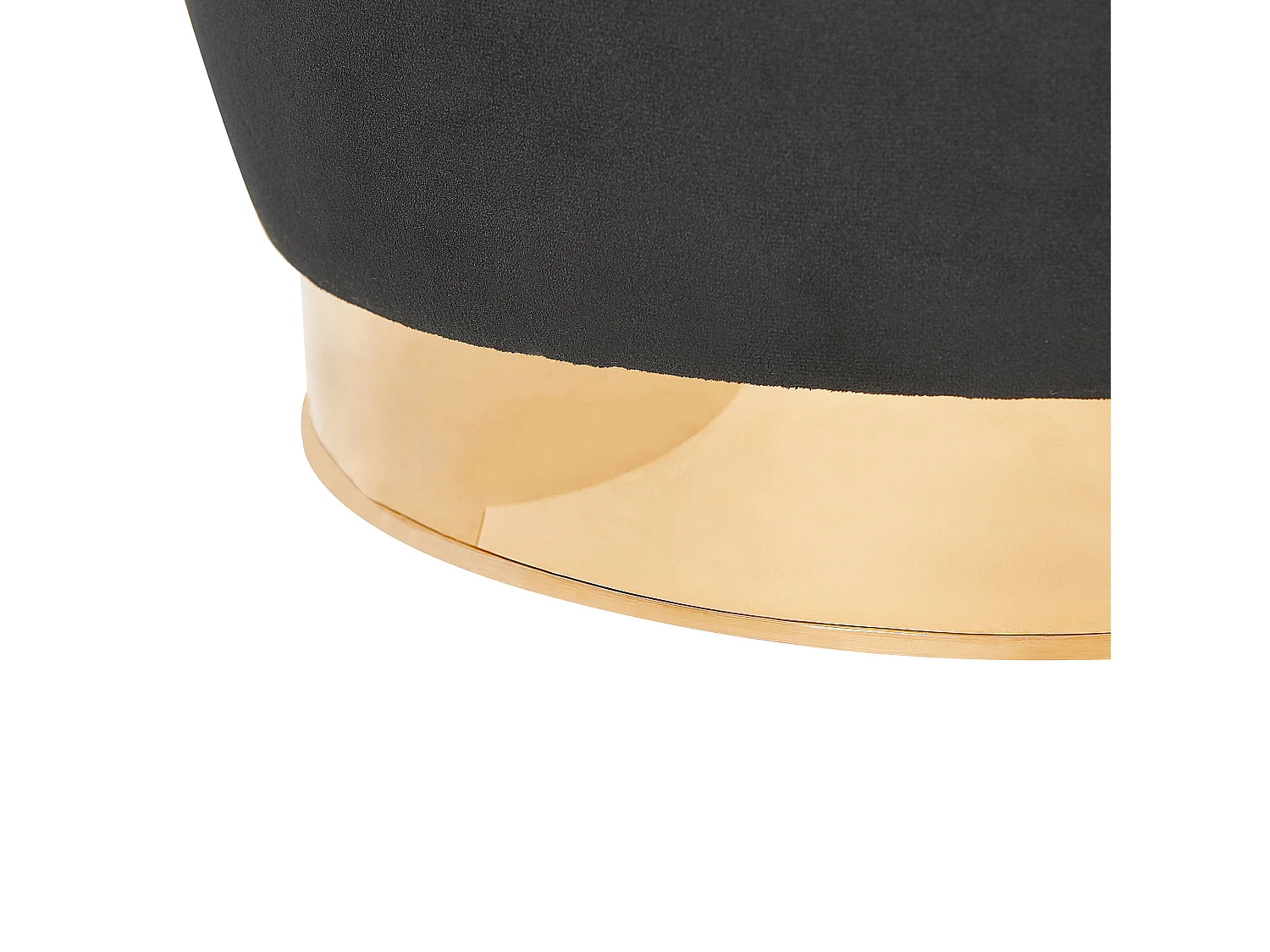 Trendy Sessel samtige Polsterbezug schwarz Alby