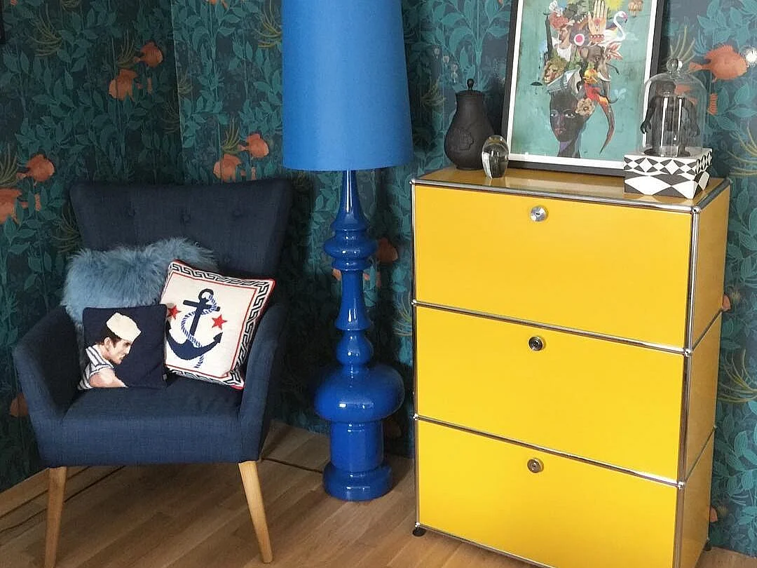 Fauteuil ANGEN Stof Lichtgrijs