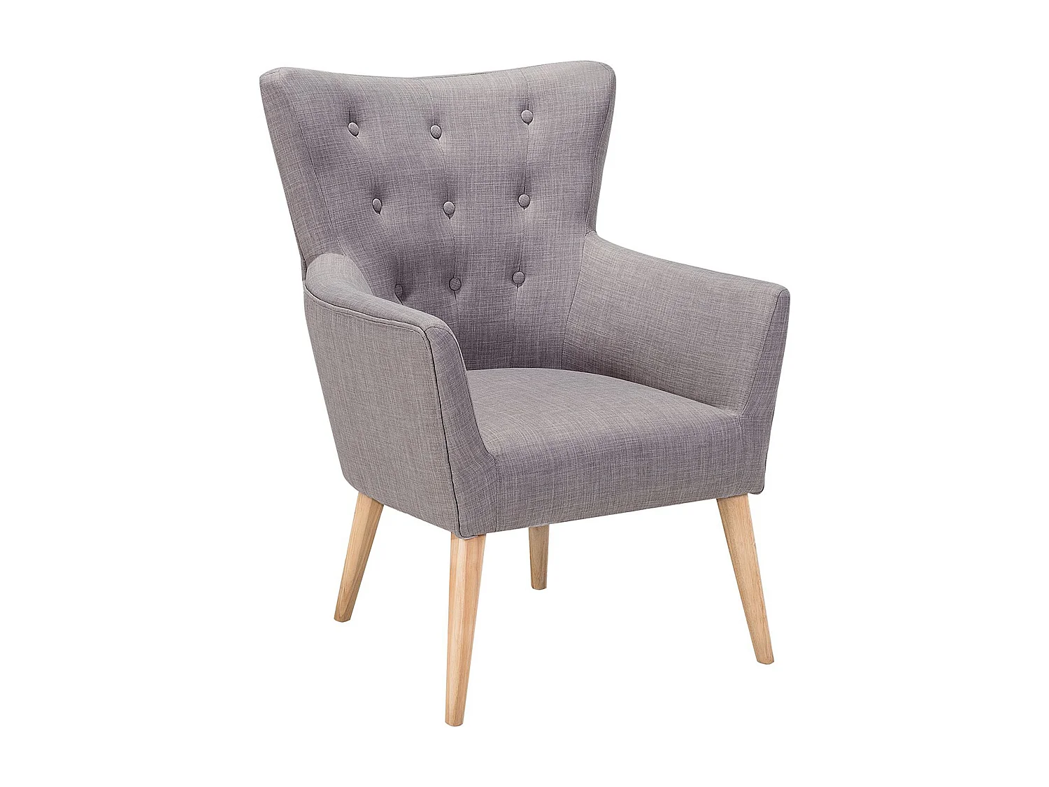 Fauteuil ANGEN Stof Lichtgrijs