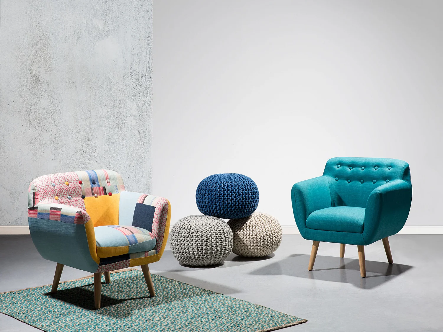 Fauteuil MELBY Turquoise