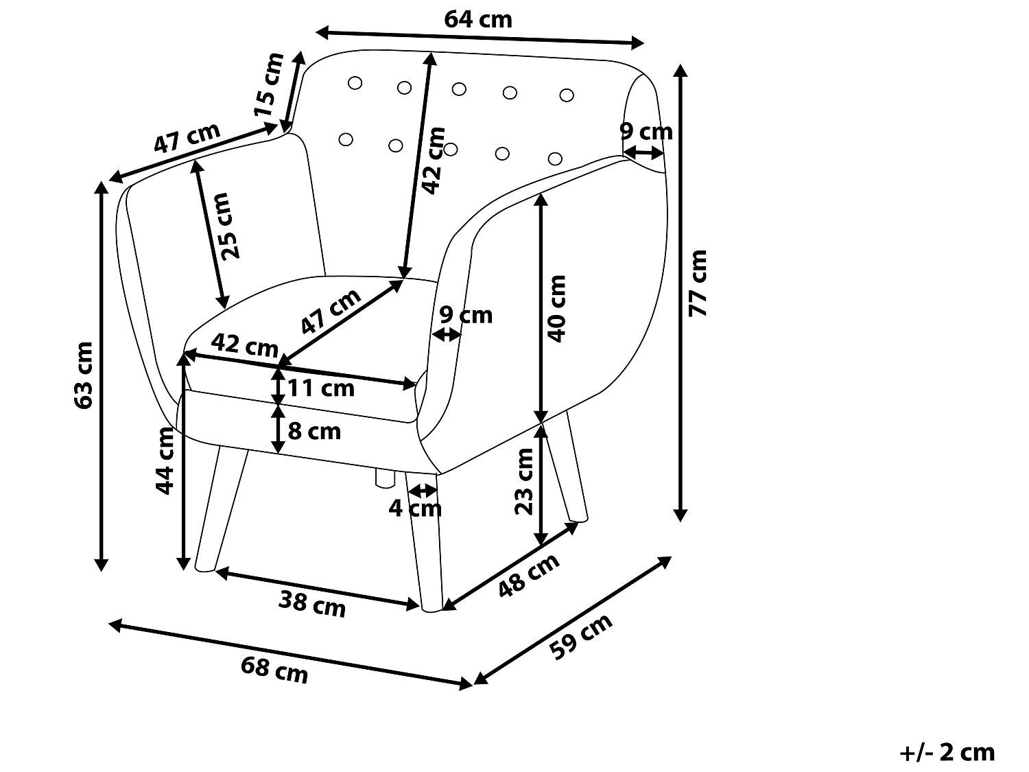 Fauteuil MELBY Turquoise