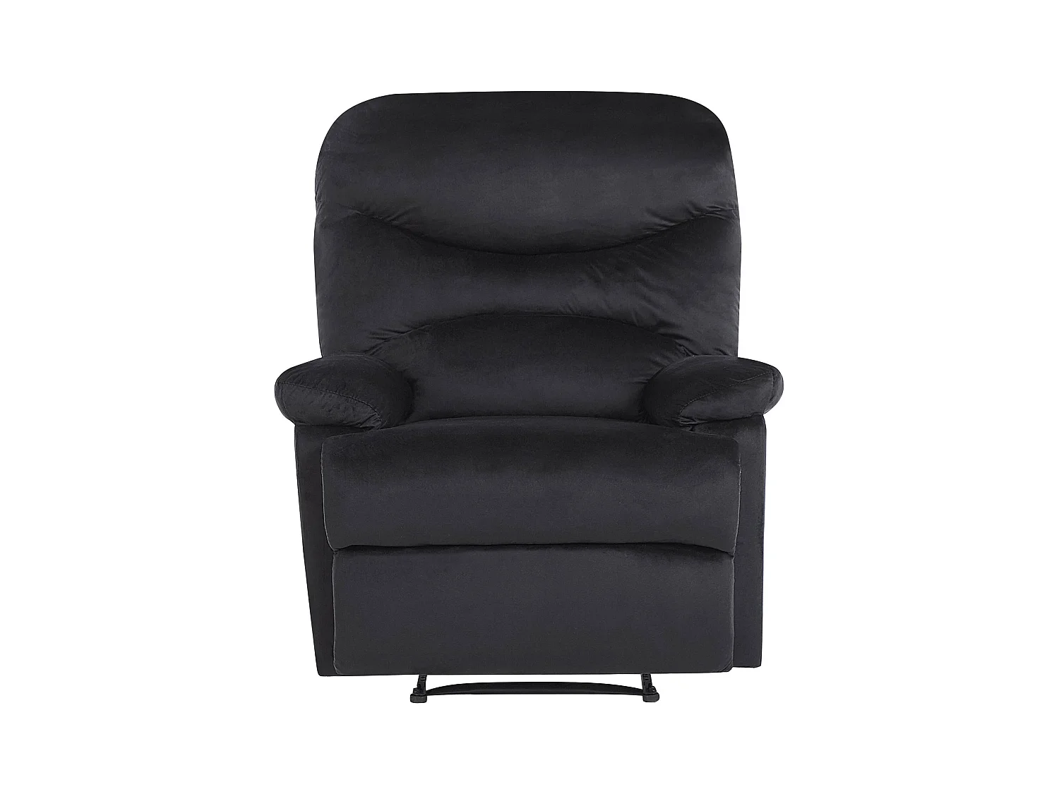 Retro Sessel Samtstoff schwarz manuell verstellbar Eslov