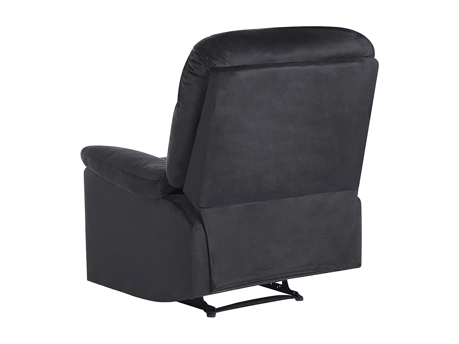 Fauteuil inclinable ESLOV Repose-pieds inclus Velours Noir