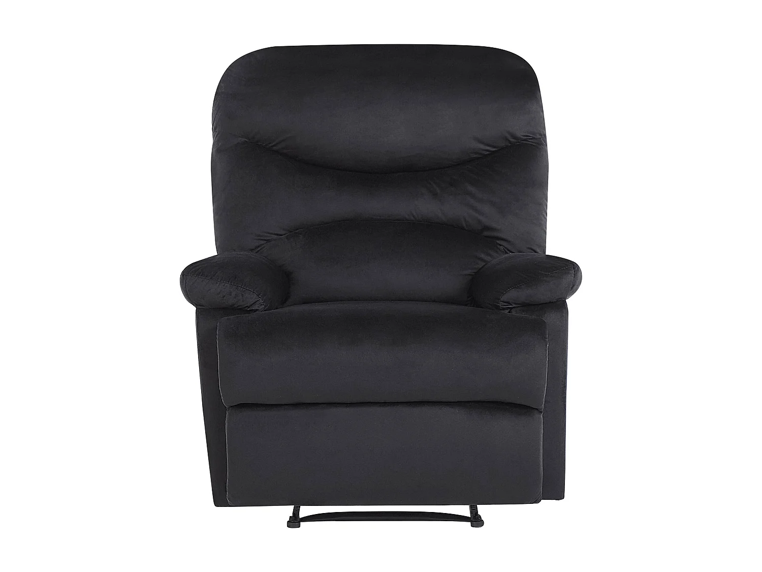 Retro Sessel Samtstoff schwarz manuell verstellbar Eslov