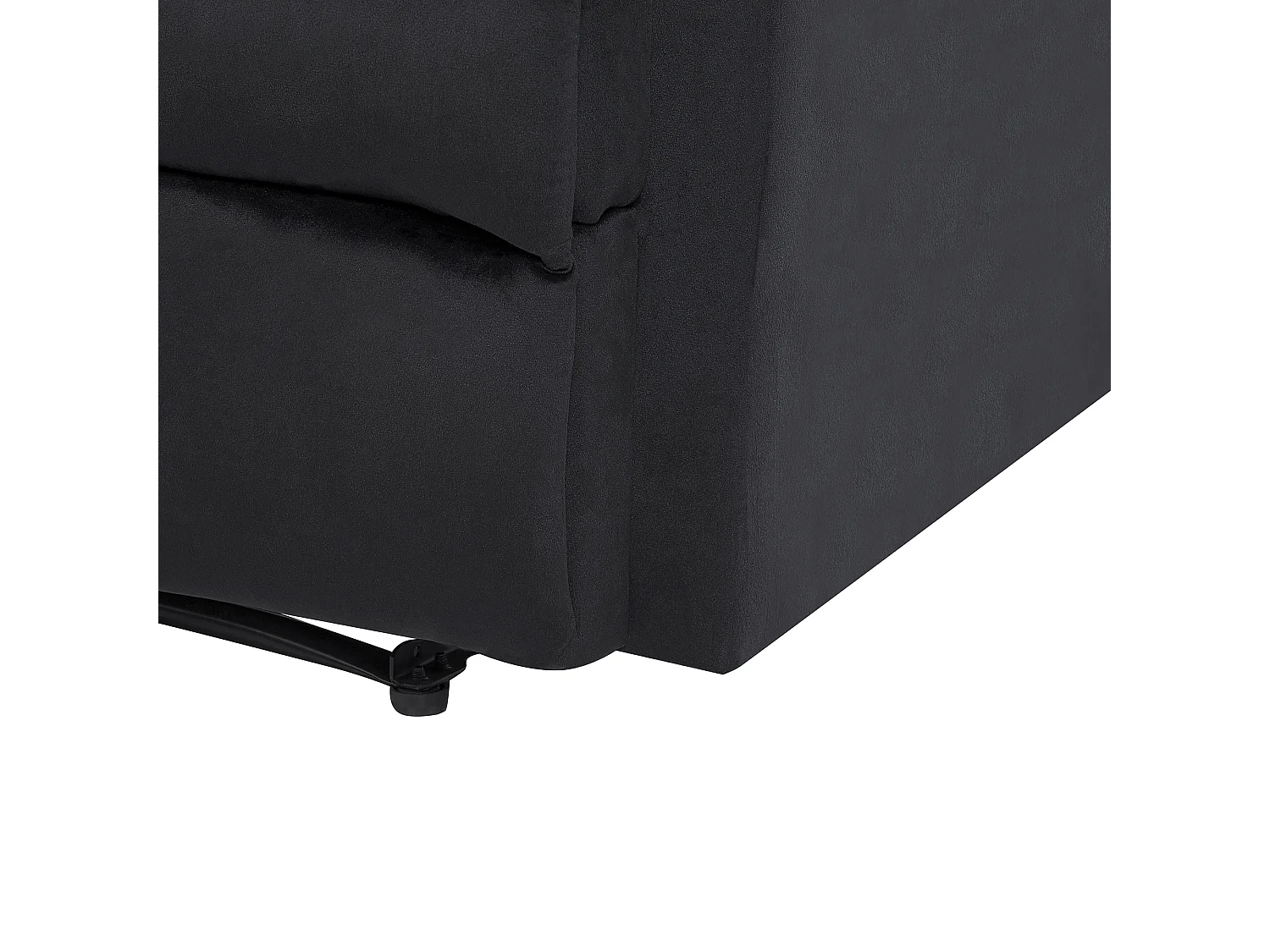 Retro Sessel Samtstoff schwarz manuell verstellbar Eslov