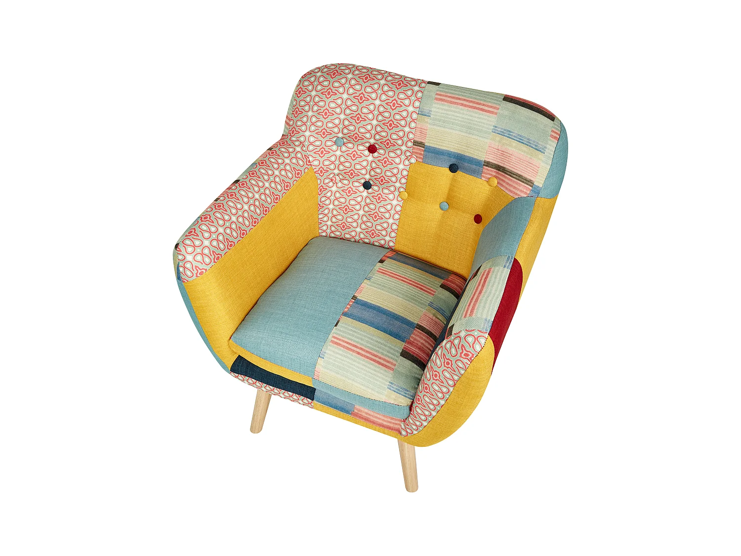 Fauteuil MELBY Stof Multicolor