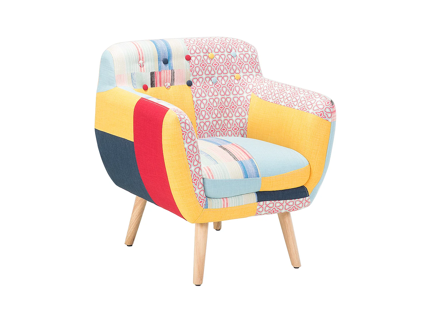 Fauteuil MELBY Tissu Multicolore