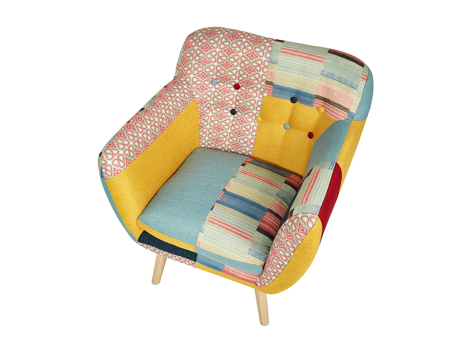 Sessel MELBY Stoff Bunt