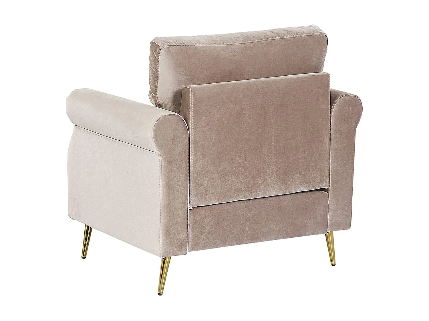 Fauteuil VIETAS Velours Taupe