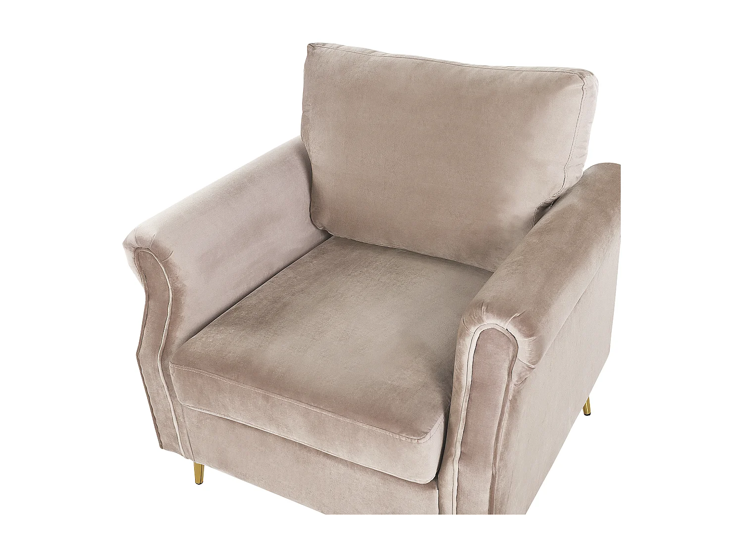Fauteuil VIETAS Velours Taupe