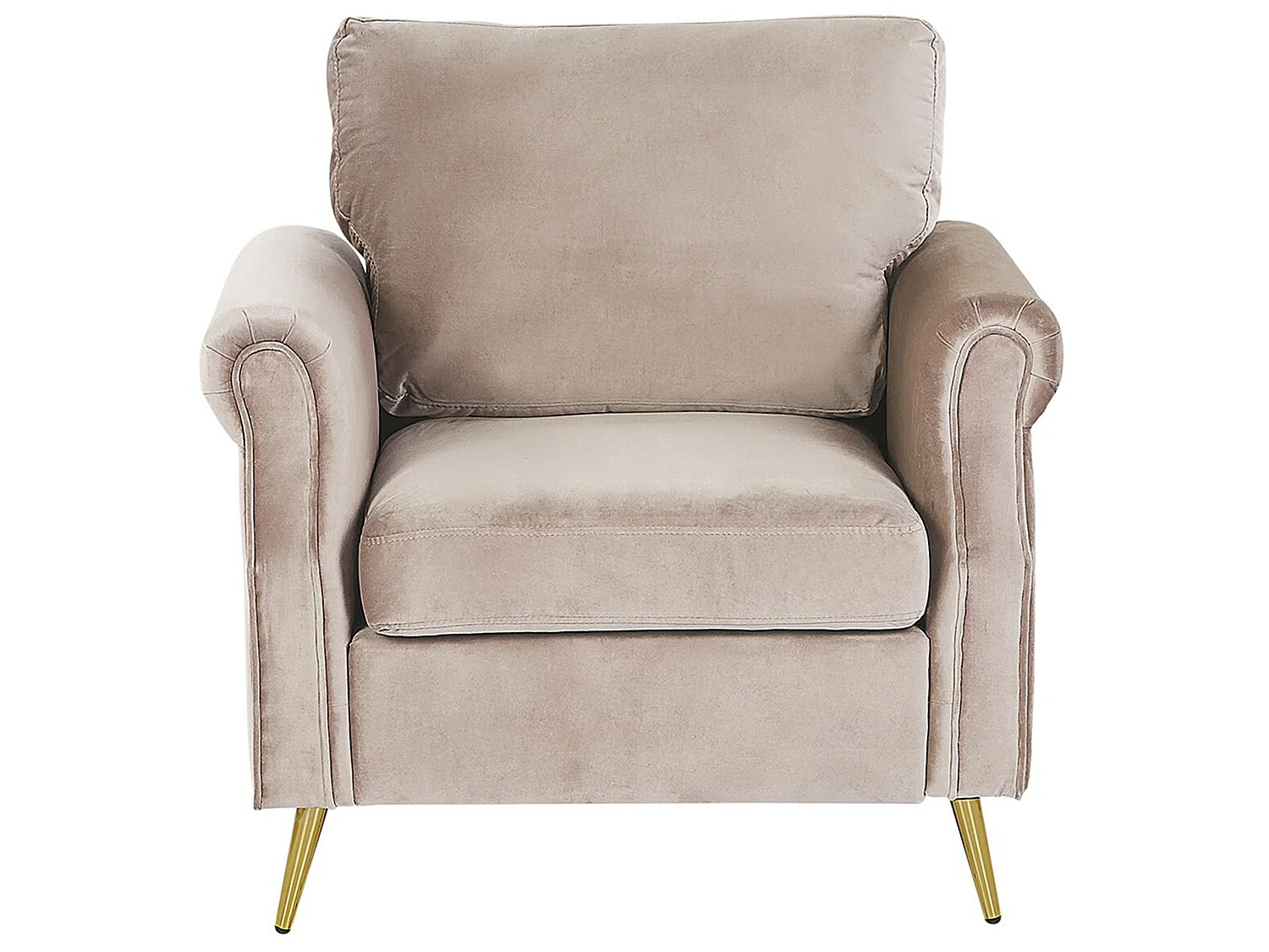 Fauteuil VIETAS Fluweel Taupe