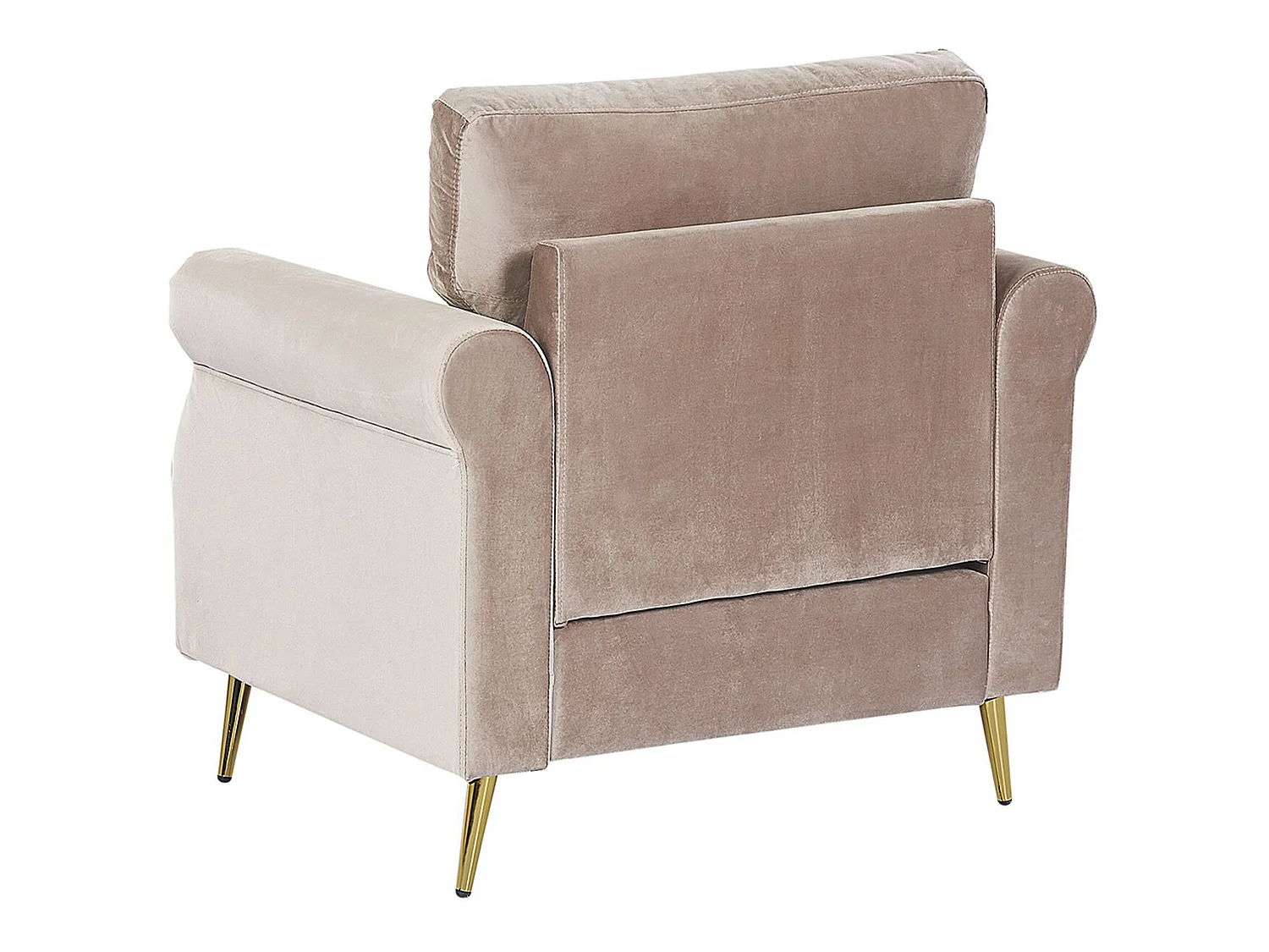 Fauteuil VIETAS Fluweel Taupe