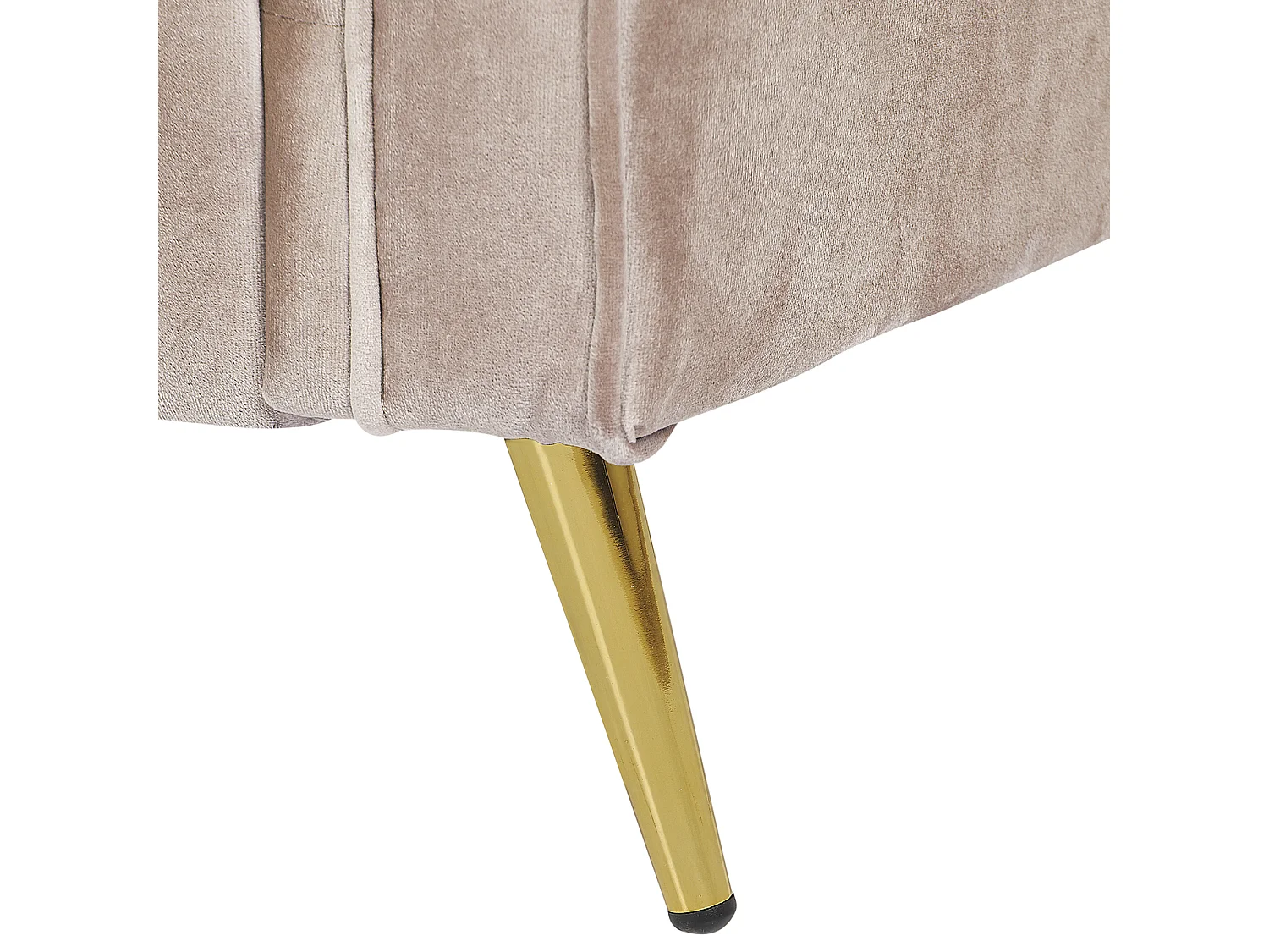 Fauteuil VIETAS Fluweel Taupe