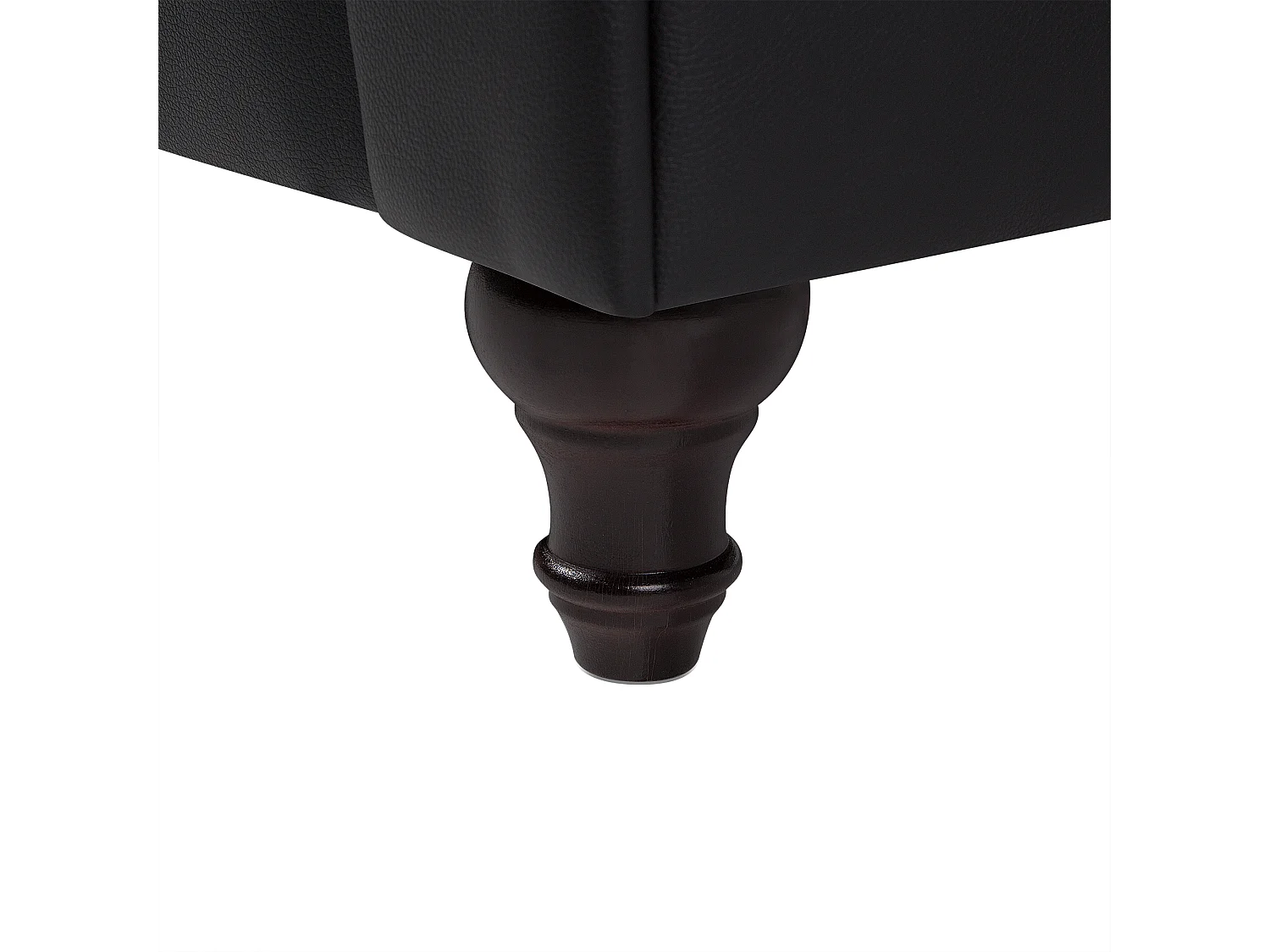 Fauteuil CHESTERFIELD Cuir PU Noir