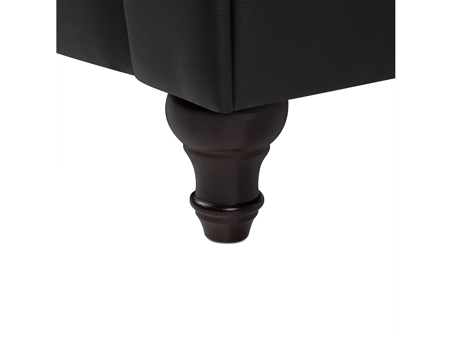 Fauteuil CHESTERFIELD Cuir PU Noir