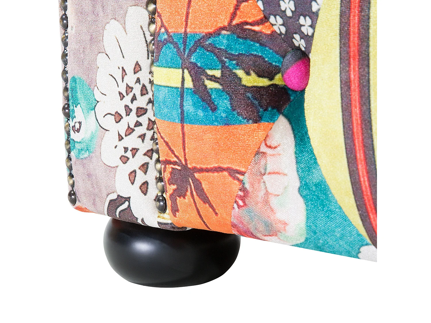 Fauteuil CHESTERFIELD Stof Lichtgroen