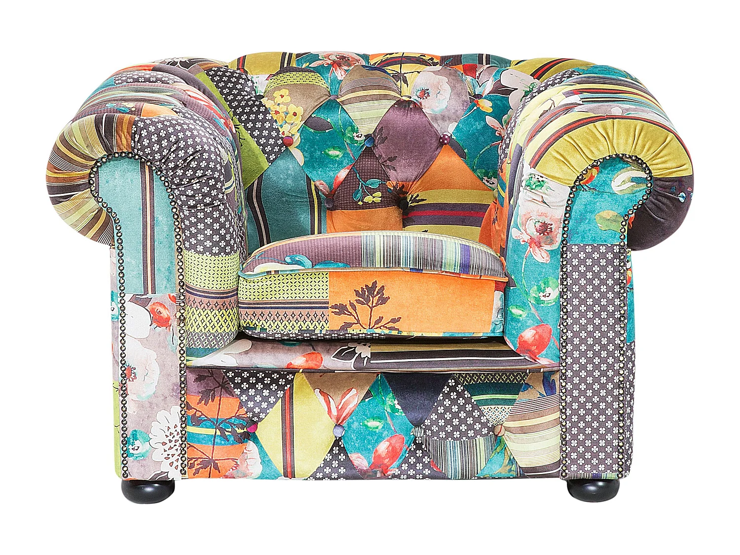 Fotel CHESTERFIELD Jasnozielony