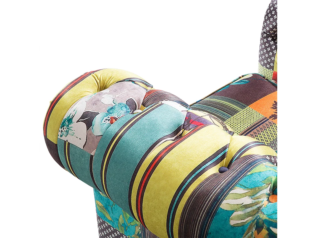 Poltrona CHESTERFIELD Tecido Verde claro