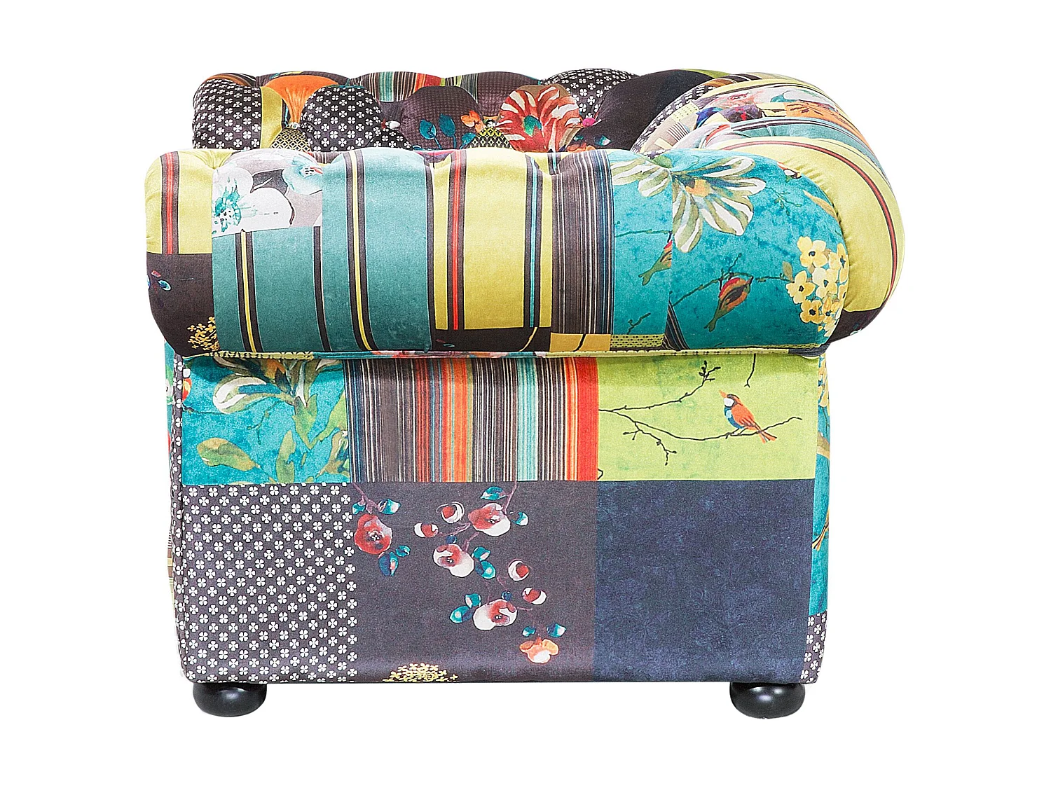Fauteuil CHESTERFIELD Tissu Vert clair