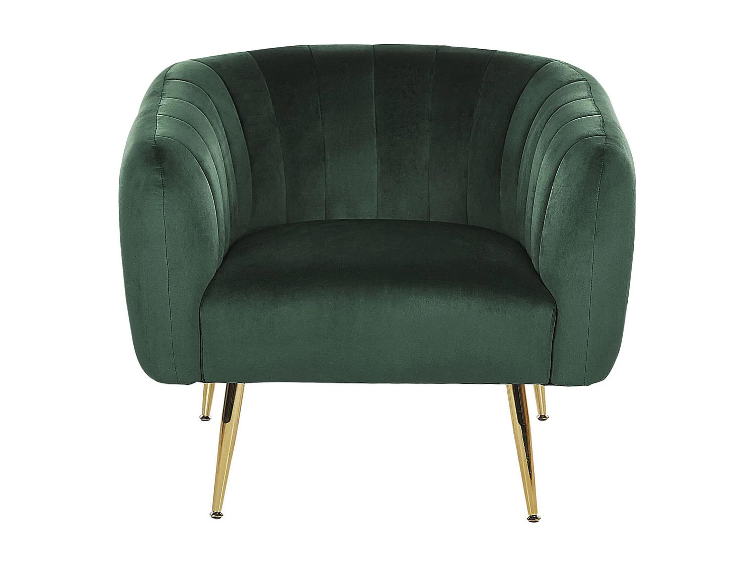 Fauteuil LACONIA Velours Vert foncé