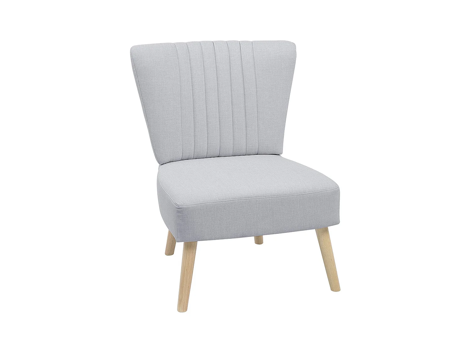 Fauteuil VAASA Tissu Gris clair
