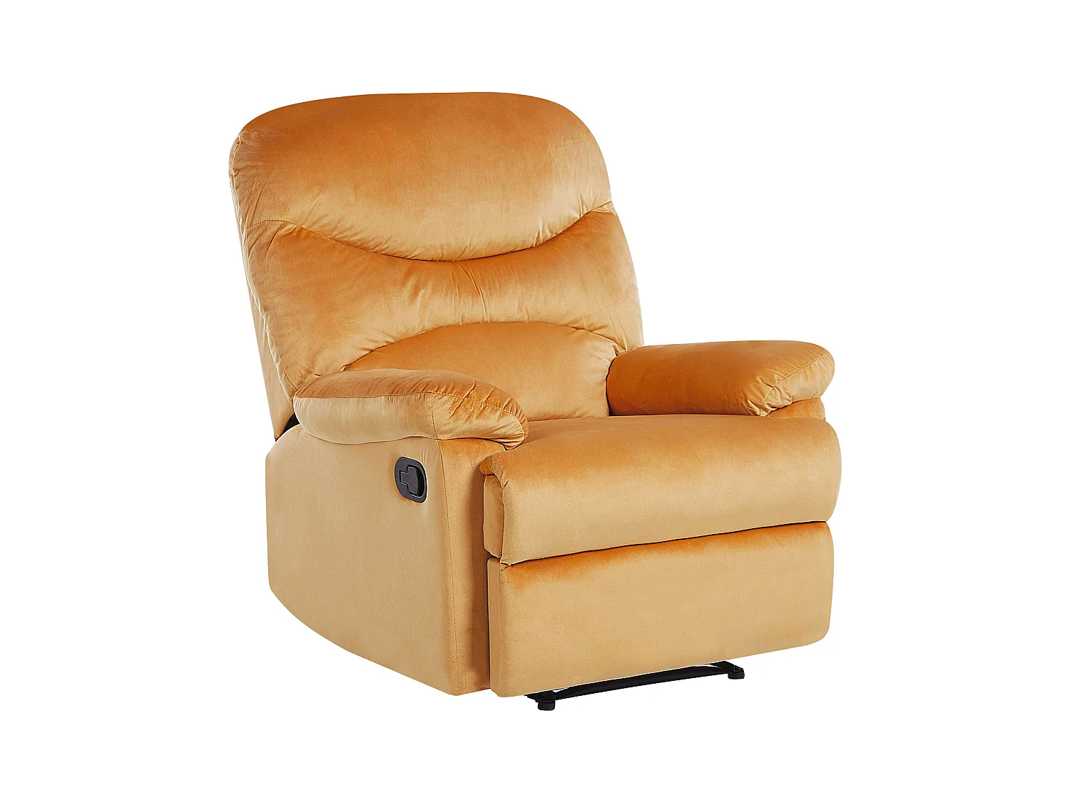 Fauteuil inclinable ESLOV Repose-pieds inclus Velours Moutarde