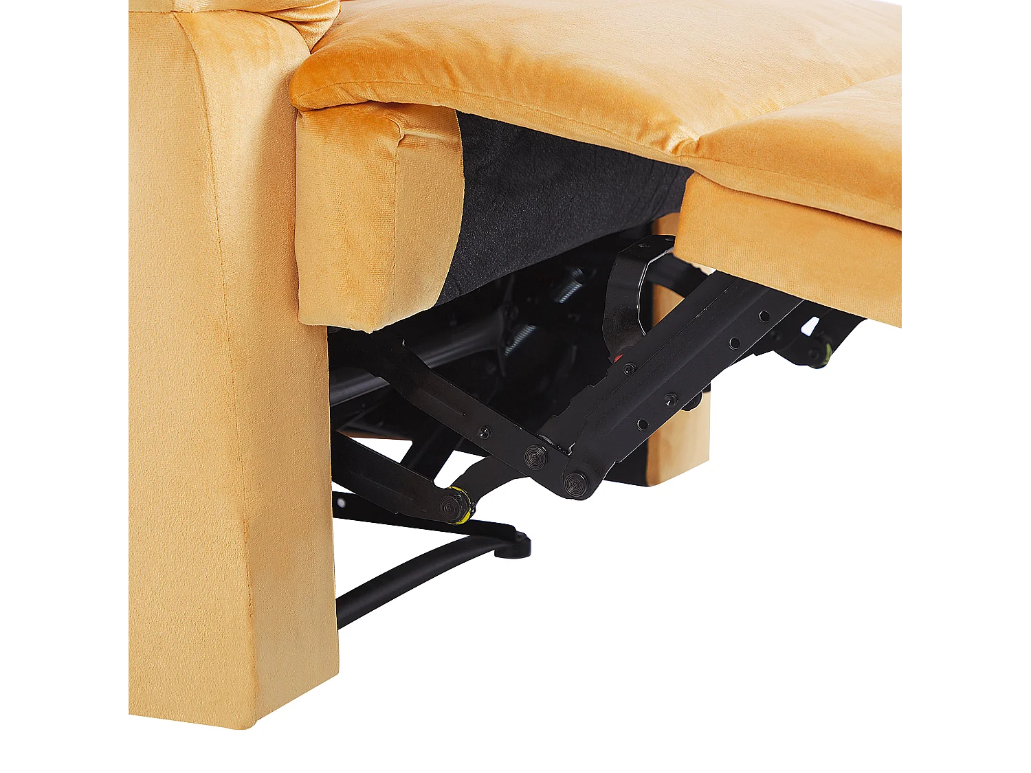 Cadeira reclinável ESLOV Veludo Mostarda