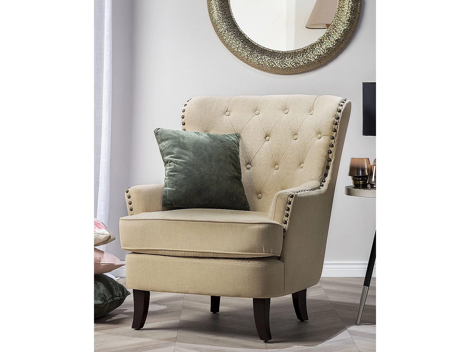 Fauteuil VIBORG II Stof Beige