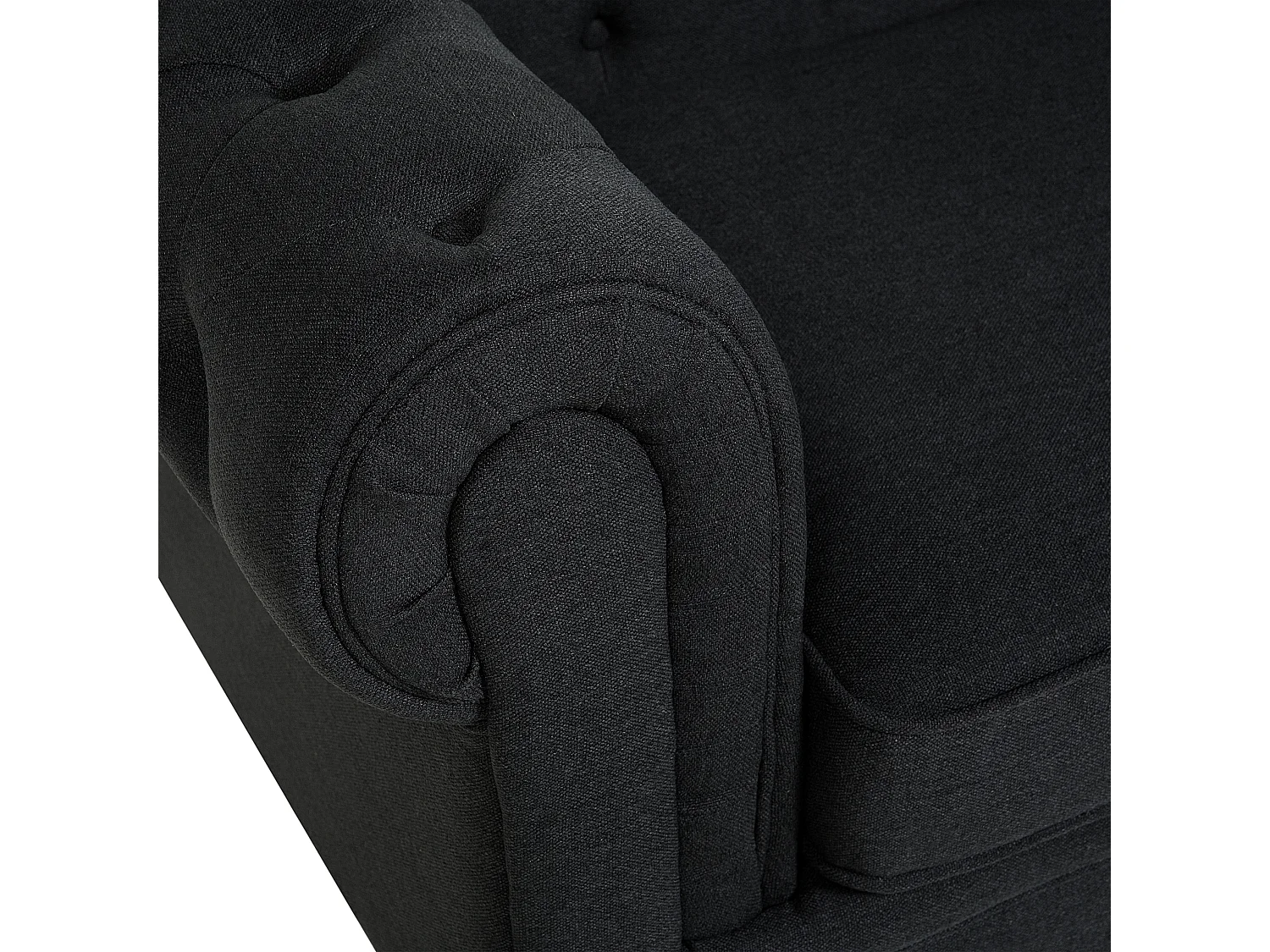 Fauteuil CHESTERFIELD Tissu Gris graphite