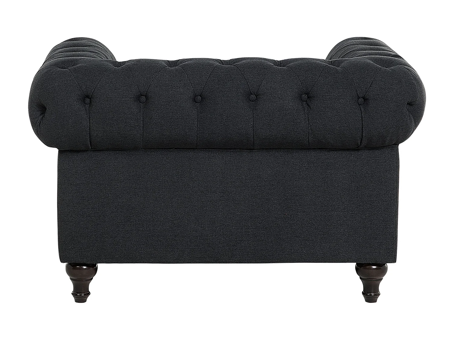 Fauteuil CHESTERFIELD Stof Grafietgrijs