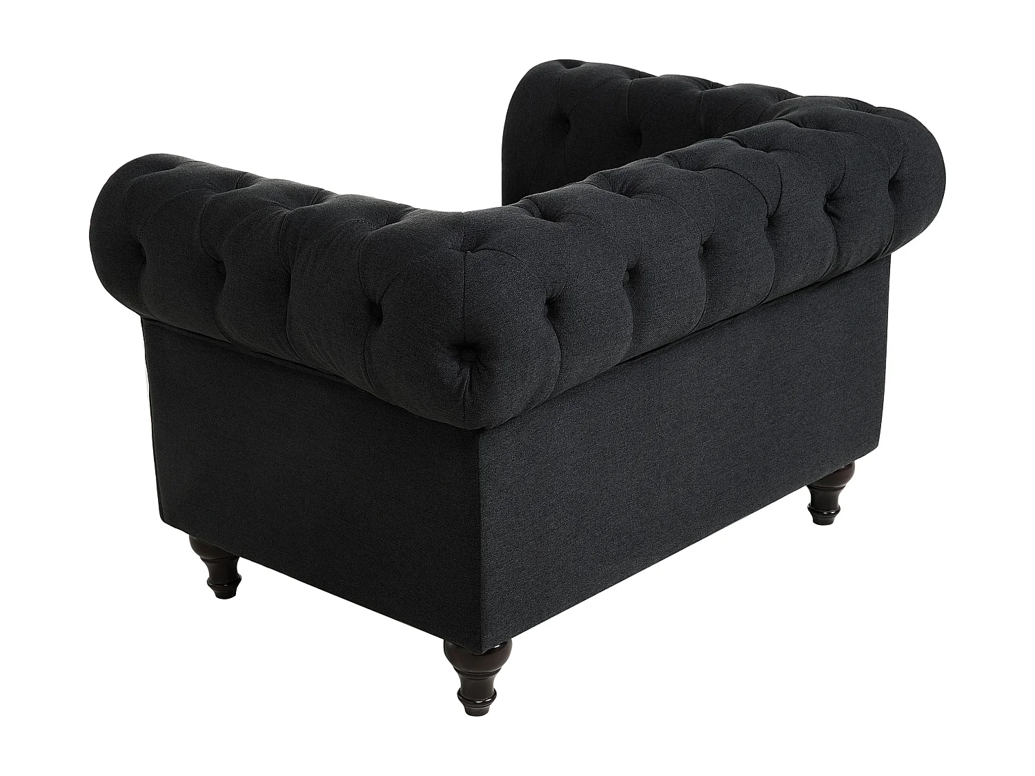 Fauteuil CHESTERFIELD Stof Grafietgrijs