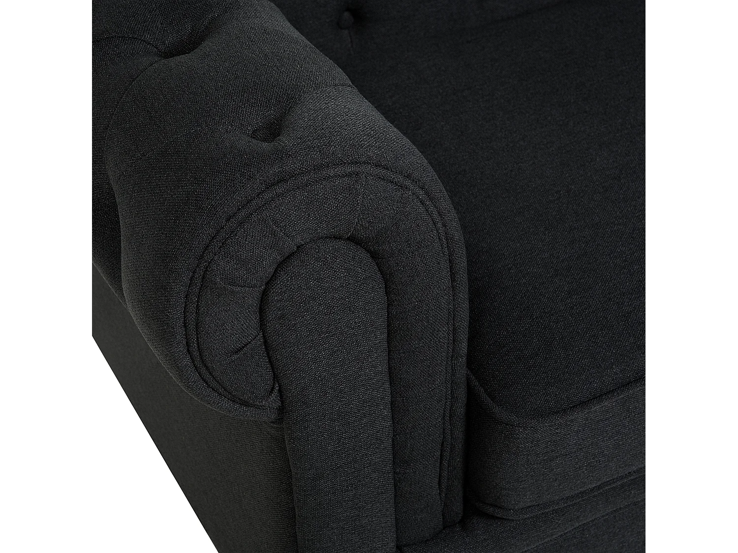 Fauteuil CHESTERFIELD Tissu Gris graphite