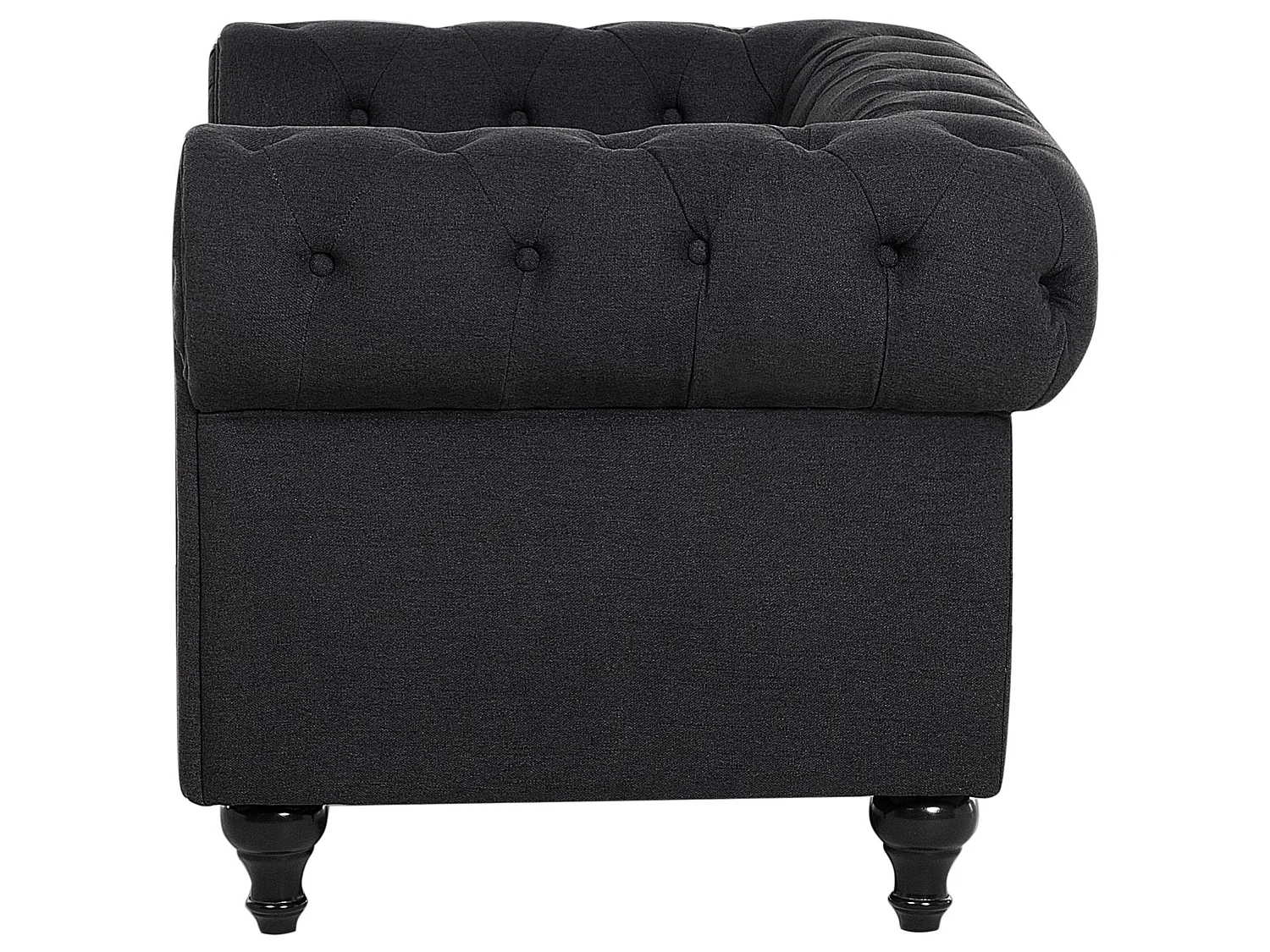 Fauteuil CHESTERFIELD Tissu Gris graphite