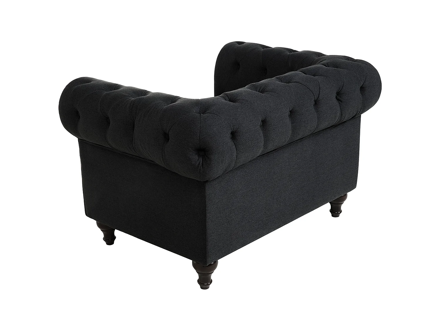 Fauteuil CHESTERFIELD Tissu Gris graphite