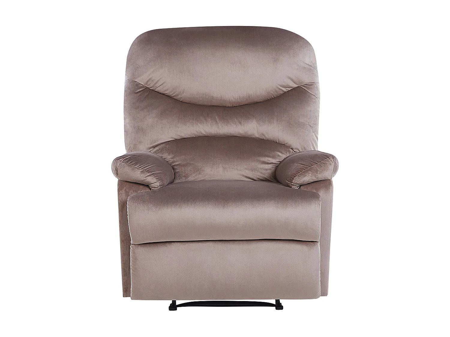 Fauteuil inclinable ESLOV Repose-pieds inclus Velours Taupe Beige