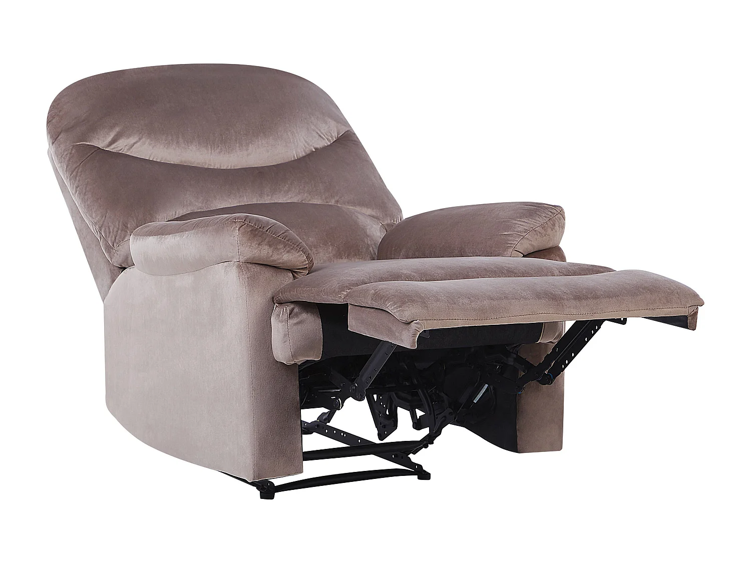 Sillón reclinable ESLOV Terciopelo Gris pardo Beige