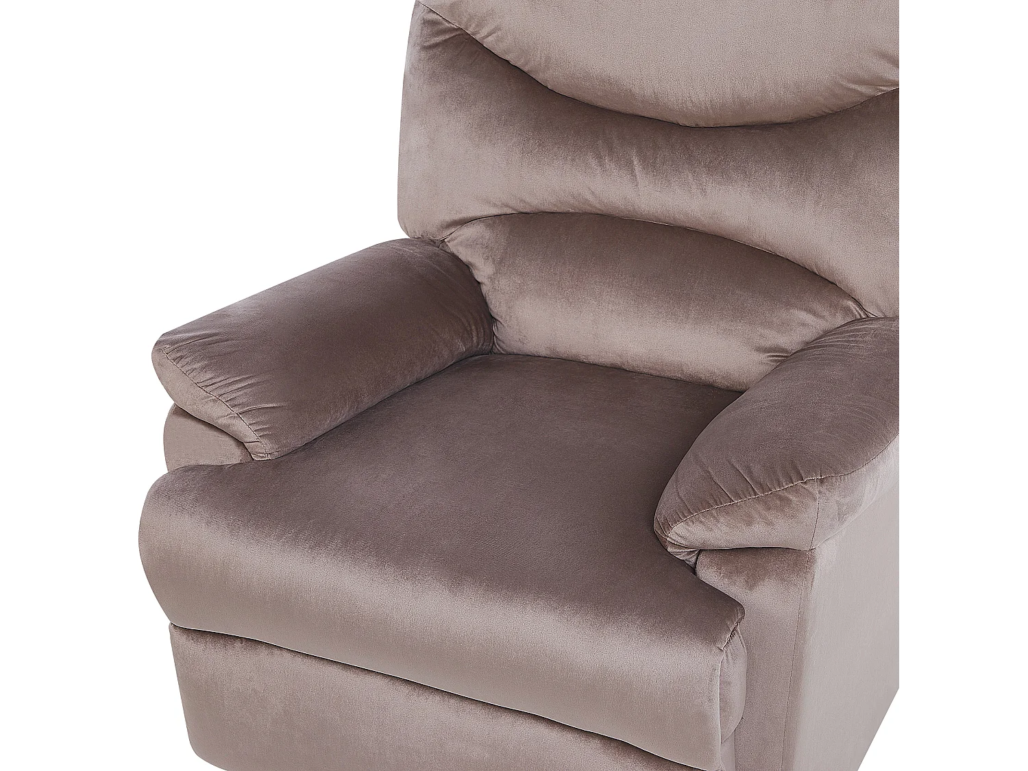 Sillón reclinable ESLOV Terciopelo Gris pardo Beige