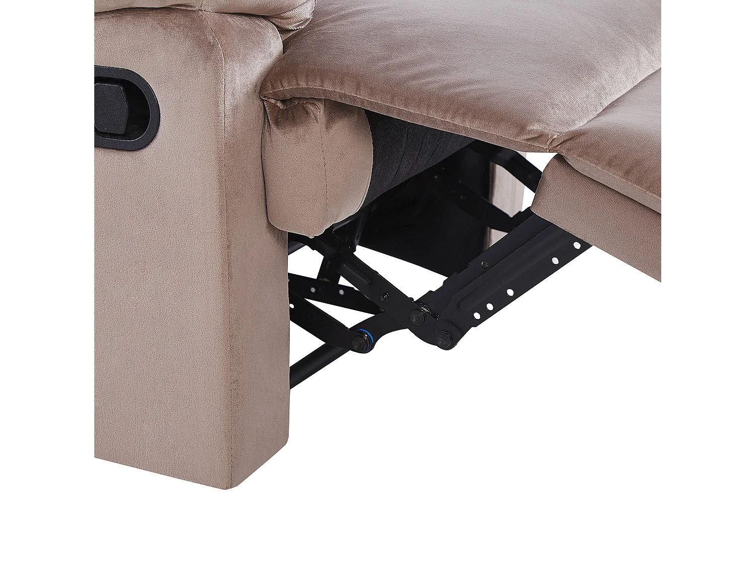 Sillón reclinable ESLOV Terciopelo Gris pardo Beige