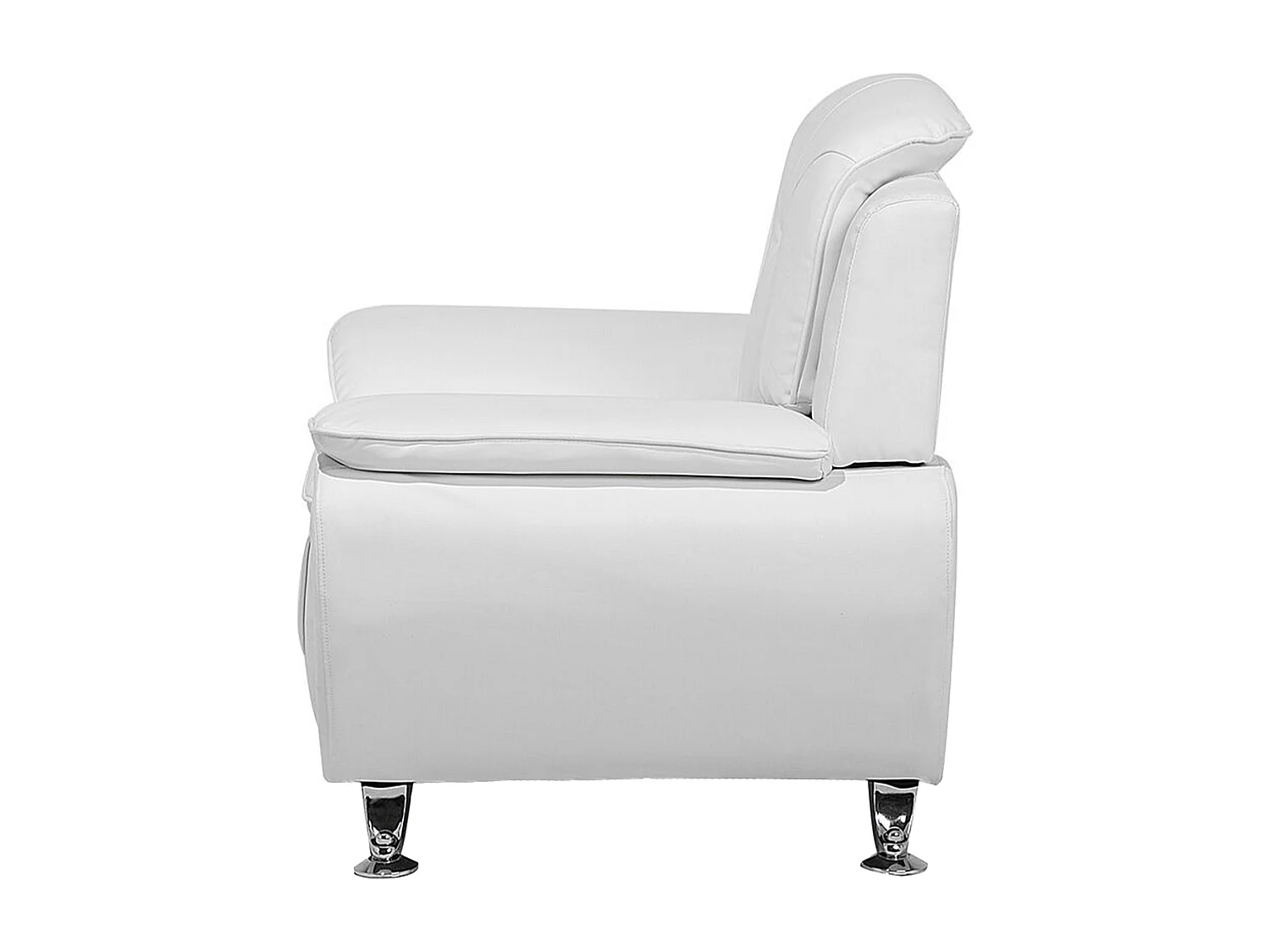 Fauteuil LEIRA Cuir PU Blanc