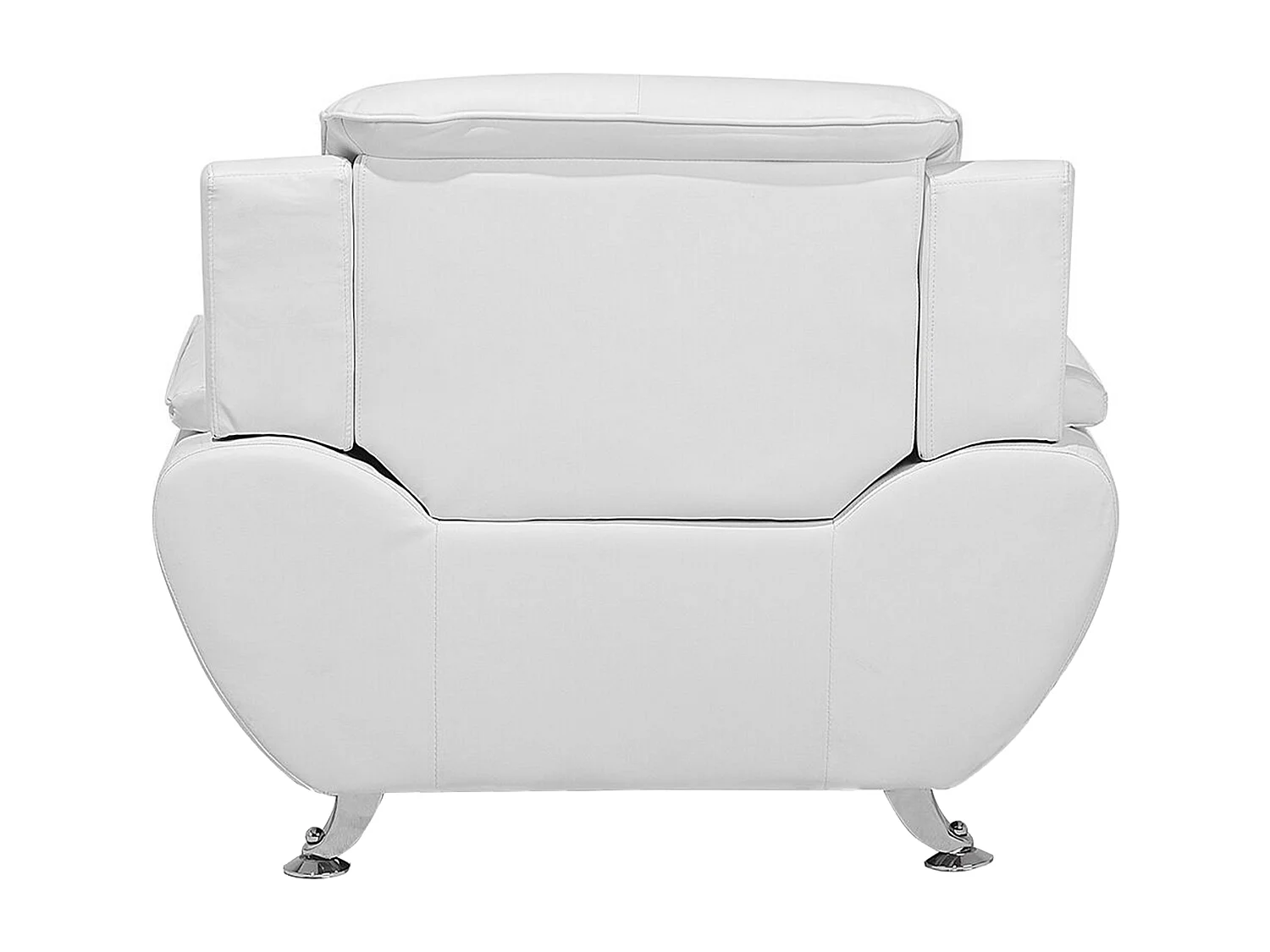 Fauteuil LEIRA Cuir PU Blanc