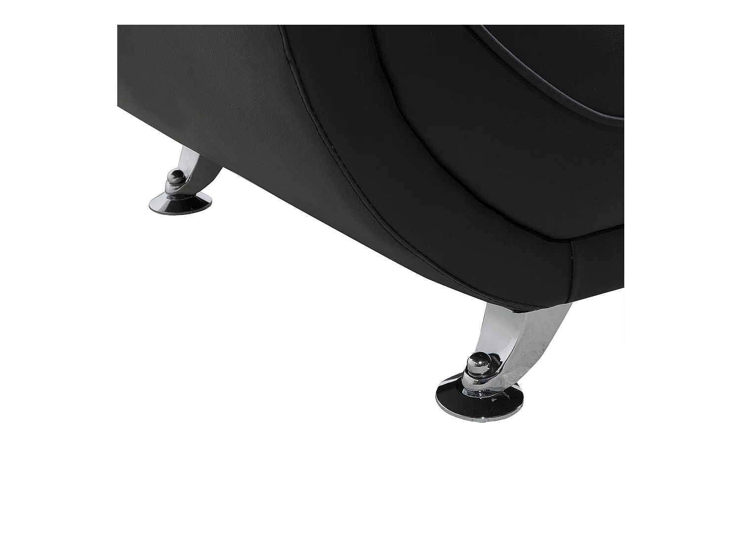 Fauteuil LEIRA Kunstleer Zwart