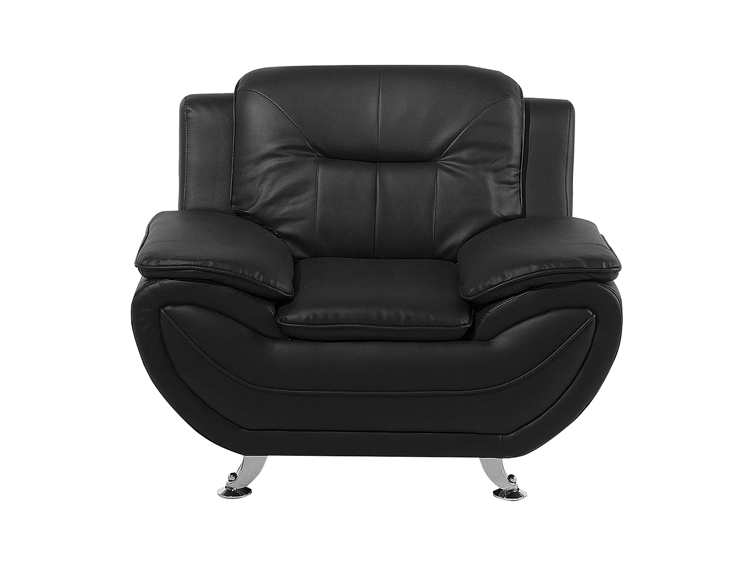 Fauteuil LEIRA Kunstleer Zwart