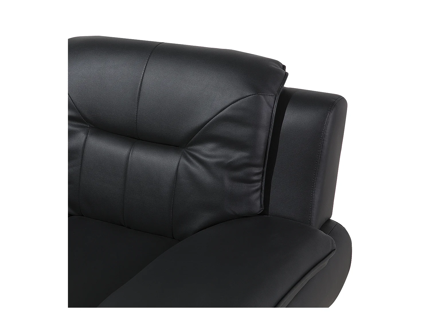 Fauteuil LEIRA Kunstleer Zwart