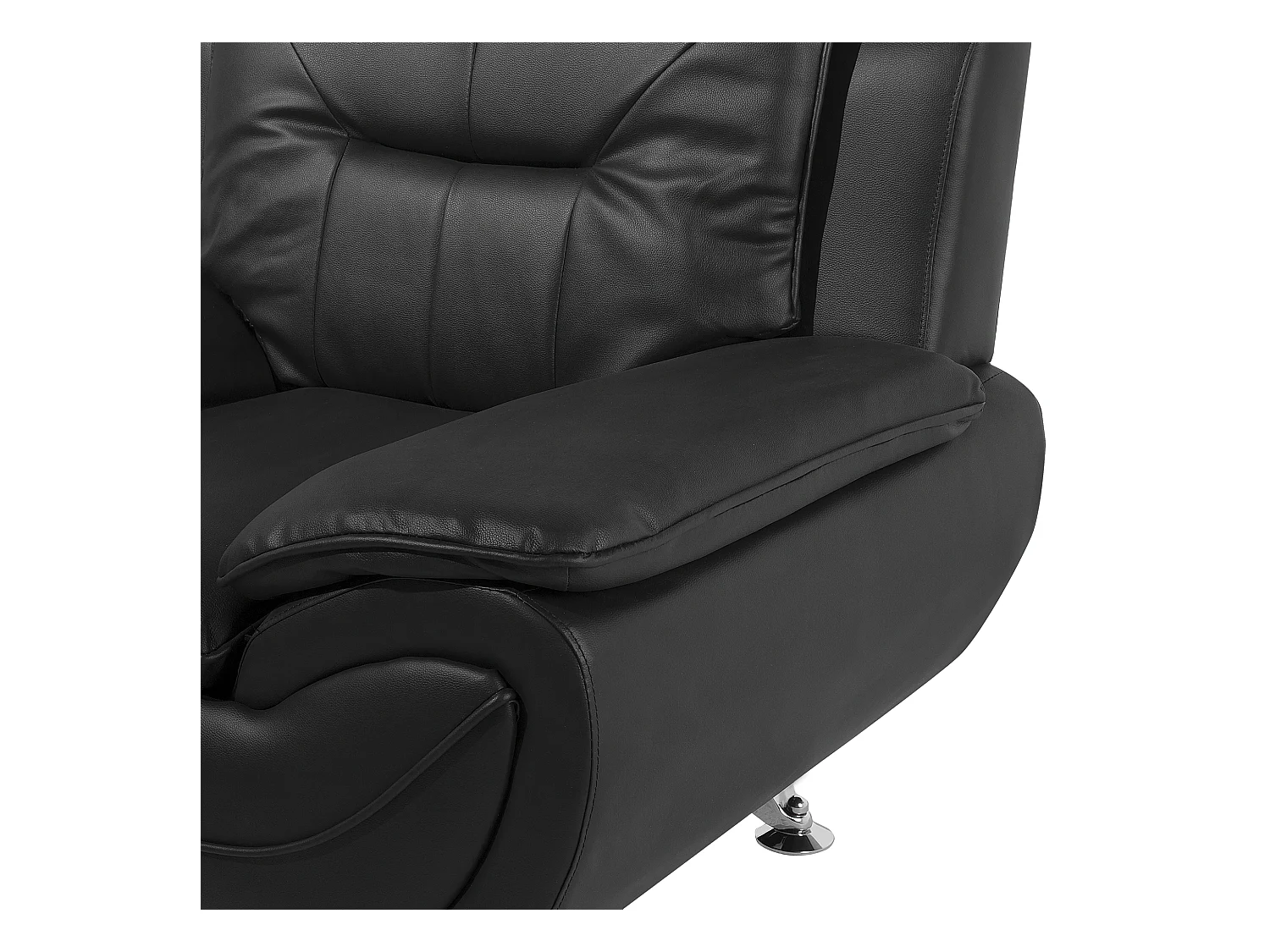 Fauteuil LEIRA Kunstleer Zwart